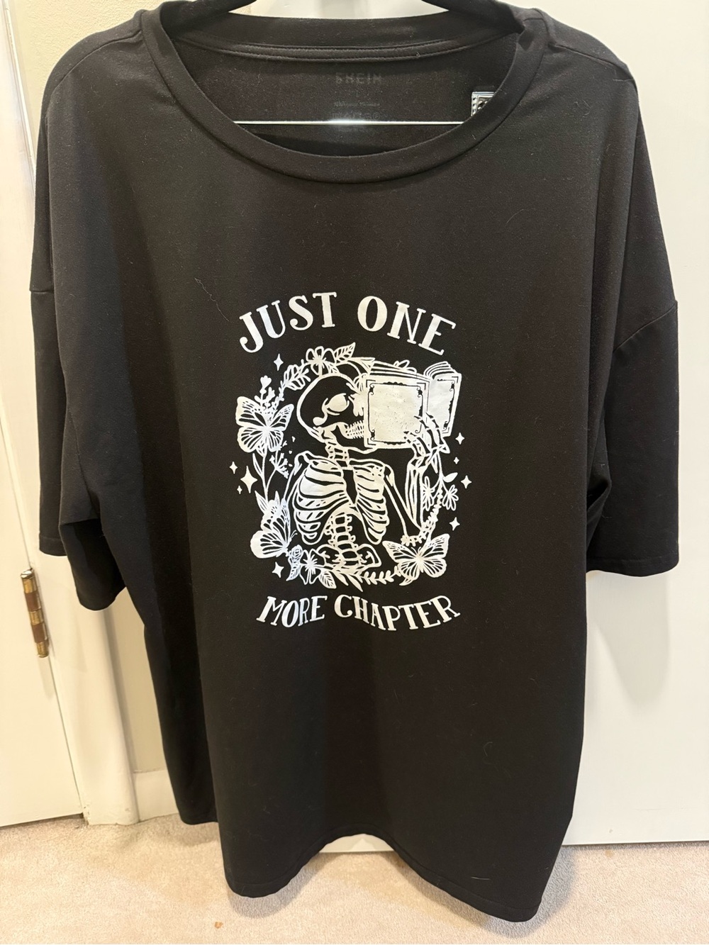 Just One More Chapter Black Graphic Tee